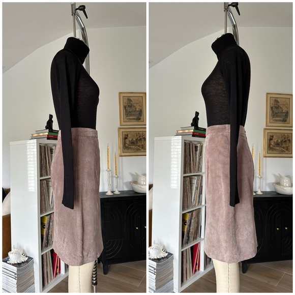 Vintage 80’s Suede Skirt - Picture 3 of 16
